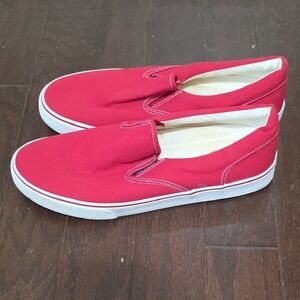Hush Puppies Red and White Slip-On Sneakers